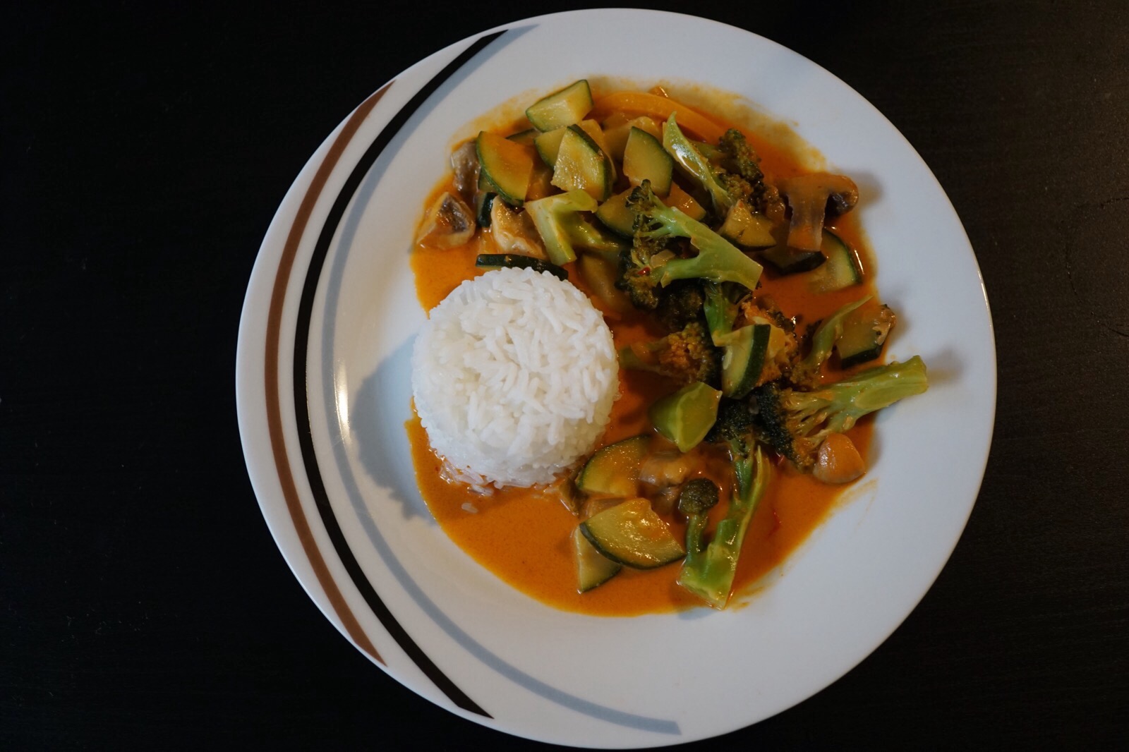 Thai Red Curry with Rice and Vegetables
