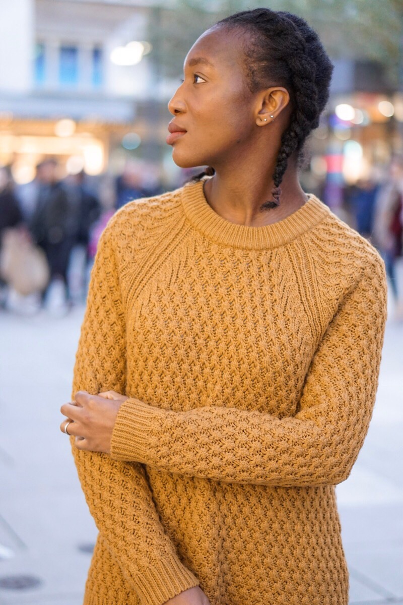 Jey in mustard jumper