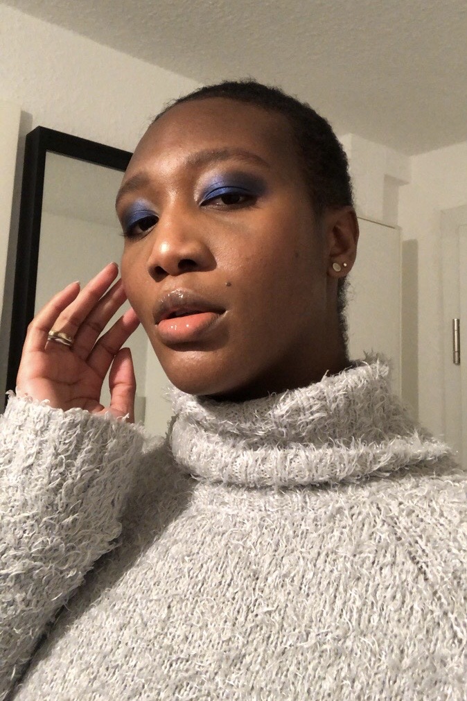 NYE makeup dark skin